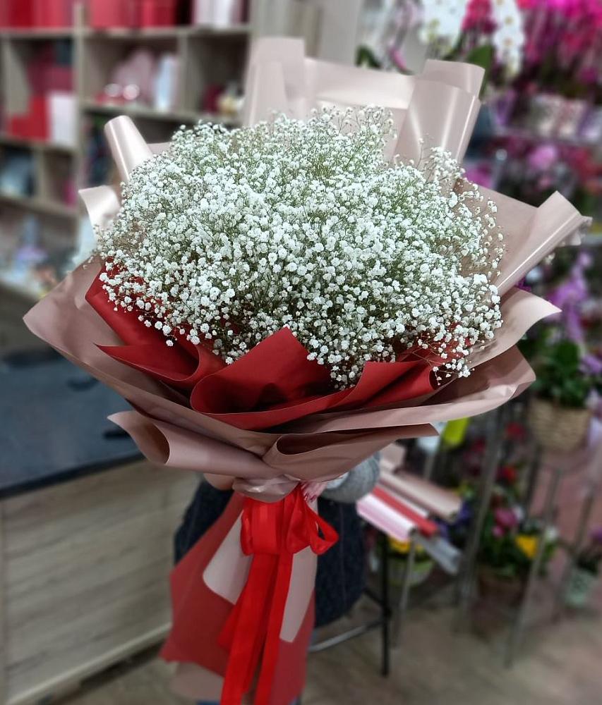 Букет Белые хлопья в Пчегатлукае Букет цветов из: Гипсофила в Пчегатлукае
