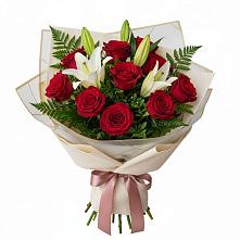Букет цветов из:  Лилии и Розы в Пчегатлукае