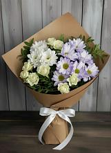 Букет цветов из:  Хризантемы и Розы в Пчегатлукае