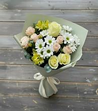 Букет цветов из:  Альстромерии, Розы и Хризантемы в Пчегатлукае