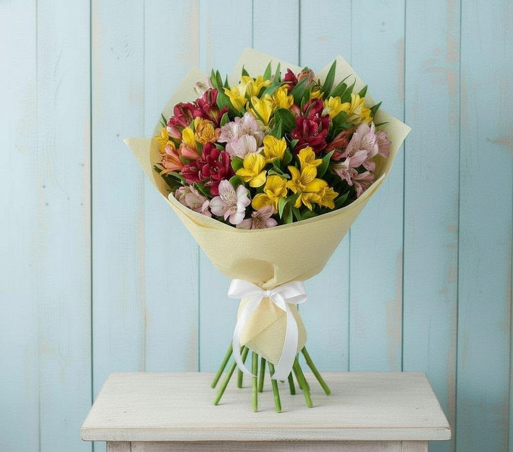 Букет цветов из: Альстромерии в Пчегатлукае