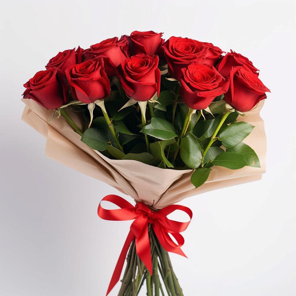 Букет 11 Красных роз Эдлесс Лав в Пчегатлукае